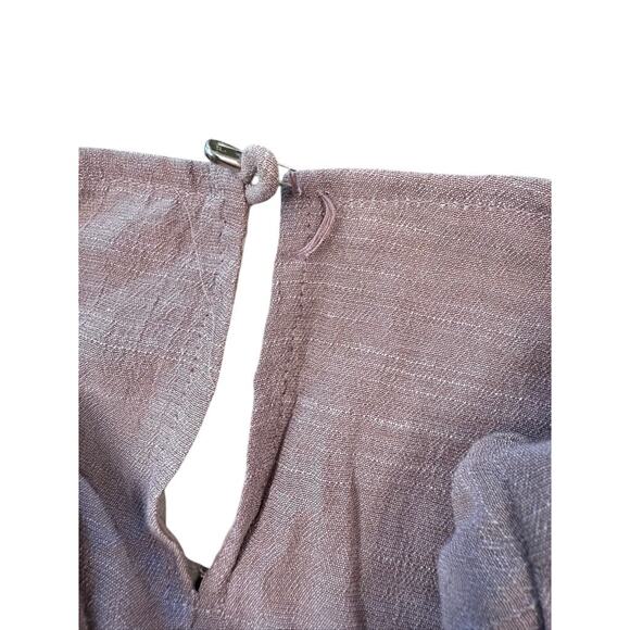 NWT!! "BLU IVY" Women's Dress SZ M Mauve/Lavender Fairy Midi Belt Flutter Sleeve - Picture 9 of 9